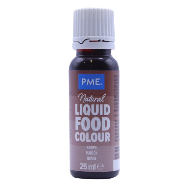 Naturalny Barwnik spożywczy W PŁYNIE 25 ml PME BROWN - obrazek 2