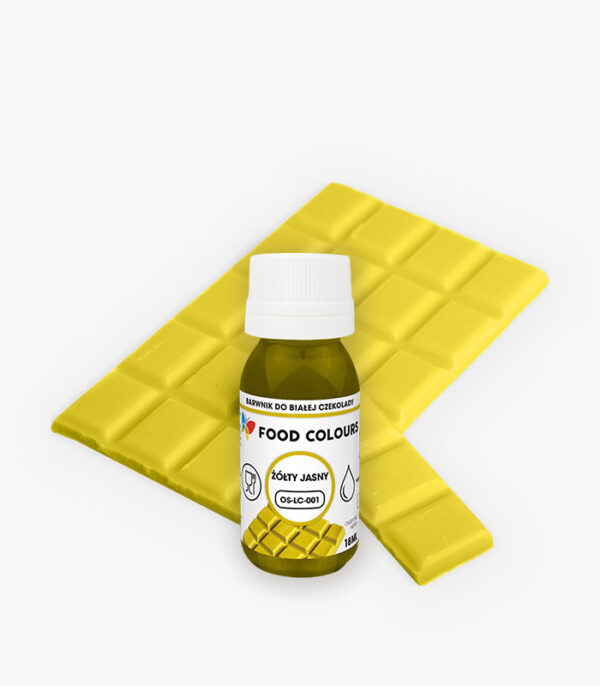 Barwnik do czekolady/mas tłustych Żółty JASNY 18ml