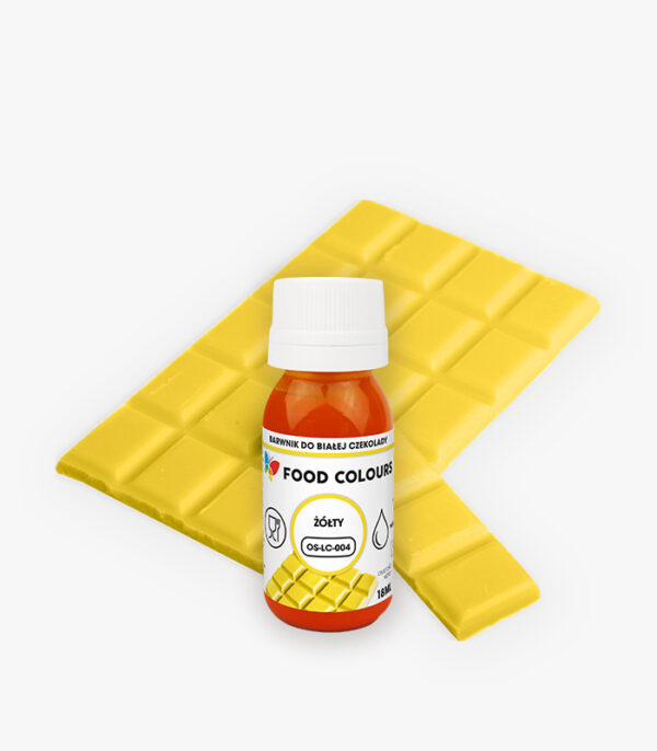 Barwnik do czekolady/mas tłustych Żółty 18 ml