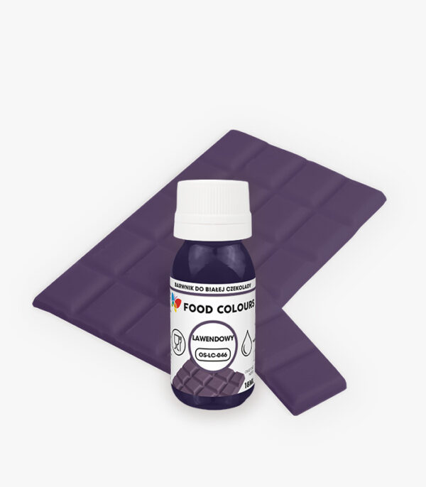 Barwnik do czekolady/mas tłustych LAWENDOWY 18ml