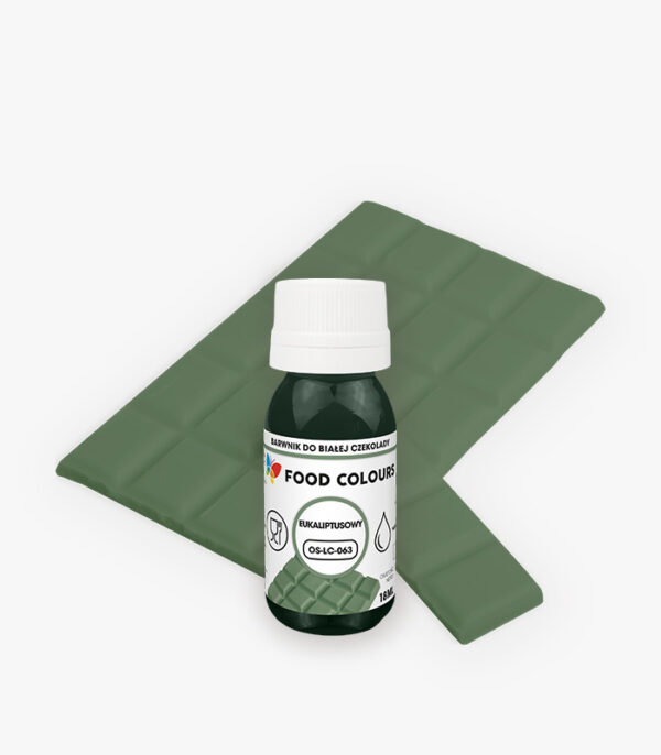 Barwnik do czekolady i mas tłustych EUKALIPT 18ml