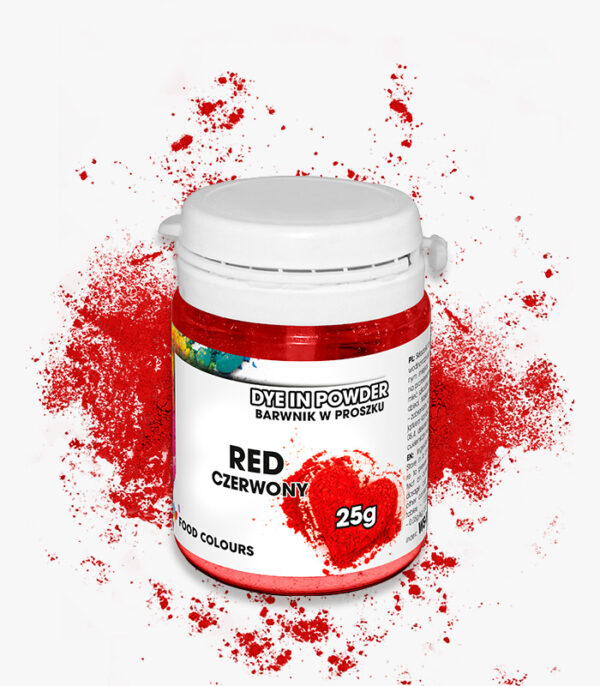 Barwnik w Proszku/Wodnorozpuszczalny- RED 25g