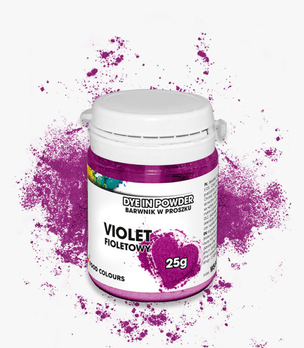 Barwnik w Proszku/Wodnorozpuszczalny-FIOLETOWY 25g