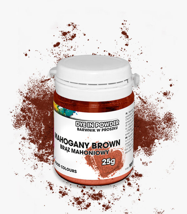 Barwnik w Proszku/Wodnorozpuszczalny-brąz mah. 25g