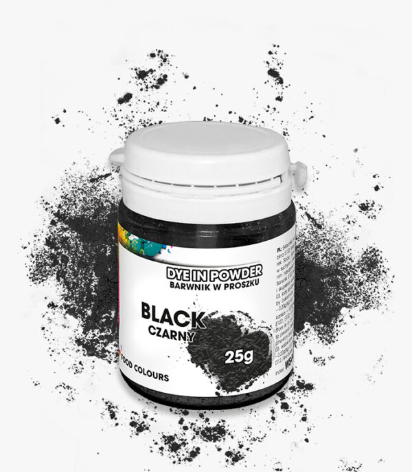 Barwnik w Proszku/Wodnorozpuszczalny-CZARNY 25g