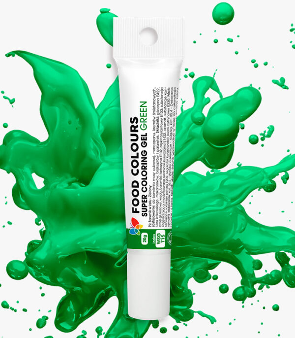 Barwnik Żelowy W TUBCE  20g ZIELEŃ Food Colours