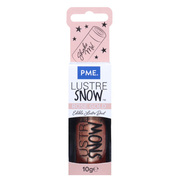 PYŁ brokatowy LUSTER SNOW ROSE GOLD 10g PME - obrazek 3