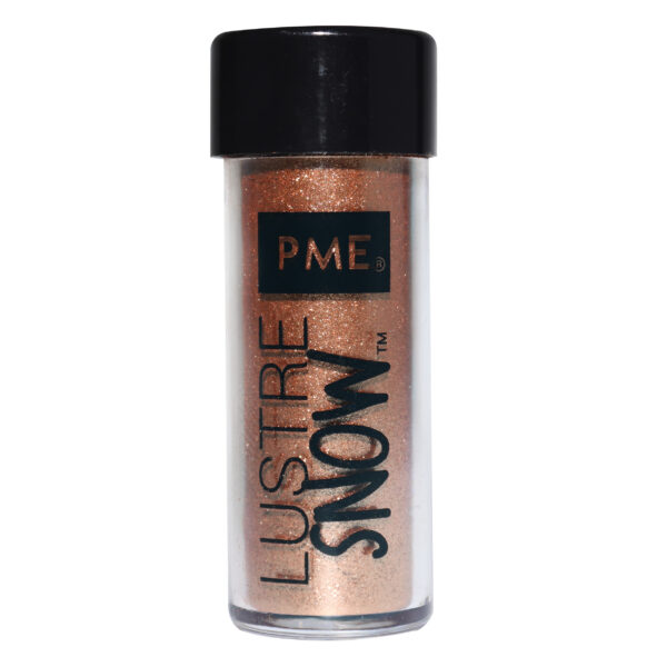 PYŁ brokatowy LUSTER SNOW ROSE GOLD 10g PME - obrazek 2