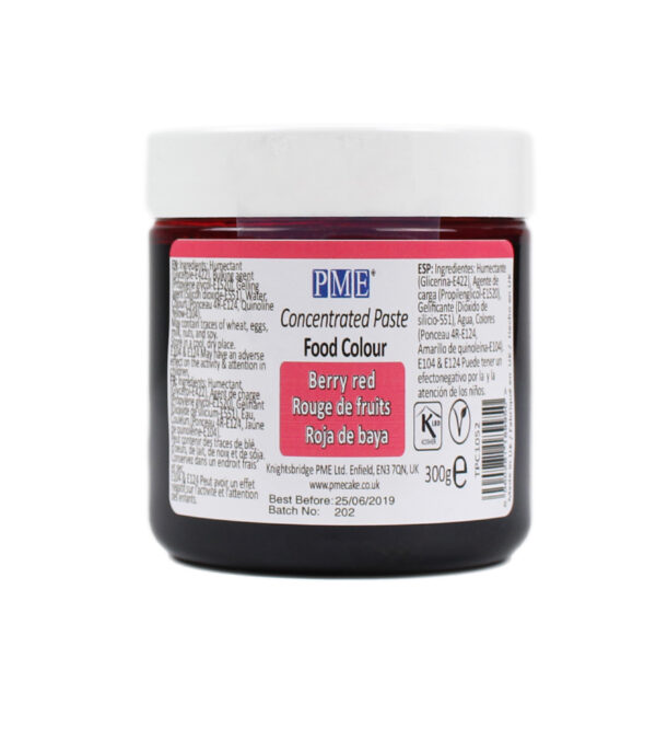 PASTE Food colour- BERRY RED 300g