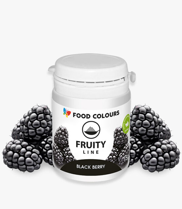 Naturalny barwnik w proszku 15g BLACKBERRY FRUITY/Węgiel Roślinny
