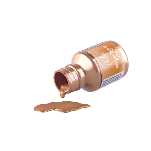 Metaliczna farbka Antique Copper Fractal, 30ml (Antyczna miedź) - obrazek 2