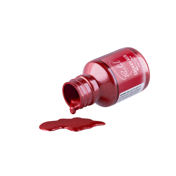 Metaliczna farba w płynie Cherry Red Fractal 30ml - obrazek 2