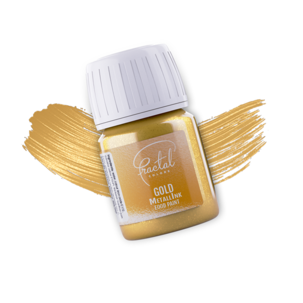 Złota Metaliczna farba w płynie Fractal GOLD 30ml