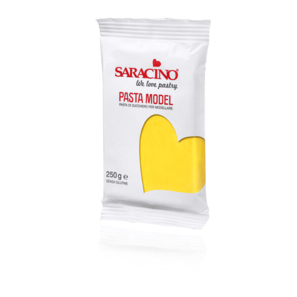 ŻÓŁTA masa cukrowa do figurek SARACINO 250g - obrazek 2