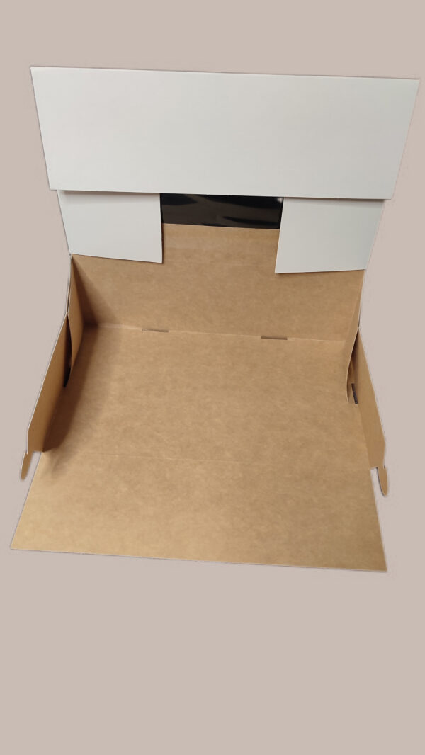 Pudełko cukiernicze białe z Oknem 25x15 H8 cm - obrazek 4