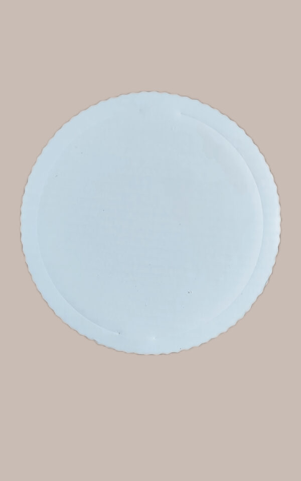 Tacka okrągła z tektury do tortów/ciast - perłowa 30 cm - obrazek 4