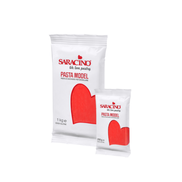 Masa cukrowa do figurek Czerwona SARACINO 1kg