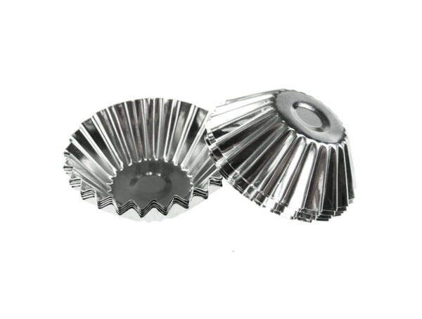 Foremki metalowe do babeczek - 6 cm, 10 szt śriednie - obrazek 3