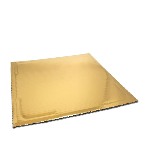 Podkład kwadratowy karbowany na tort 32x32 grubość 3mm - obrazek 4