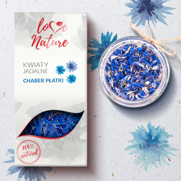 Kwiaty jadalne - CHABER niebieskie płatki 10g - obrazek 7