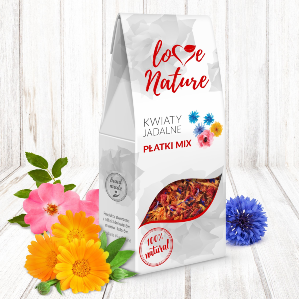 Kwiaty jadalne - Love Nature -  płatki mix  10 g