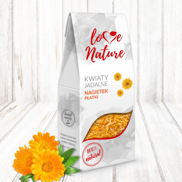 Kwiaty jadalne - Love Natur nagietki  płatki  15g