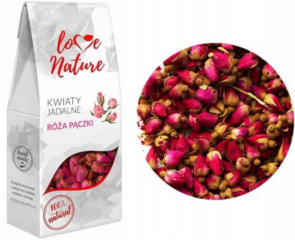 Kwiaty jadalne - Love Nature -Róża pączek  20 g