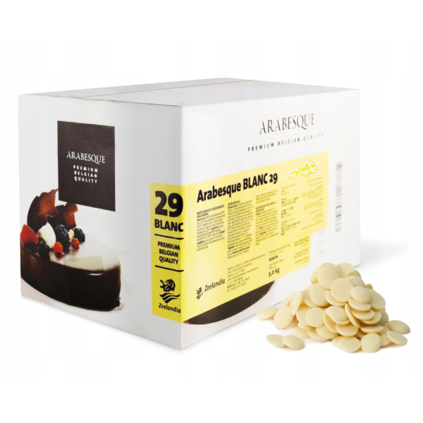 Czekolada Belgijska biała ARABESJUE  29% 1 kg