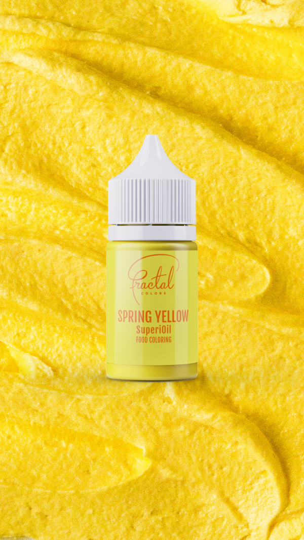 Barwnik spożywczy olejowy FRACTAL 30g Spring Yellow - obrazek 2