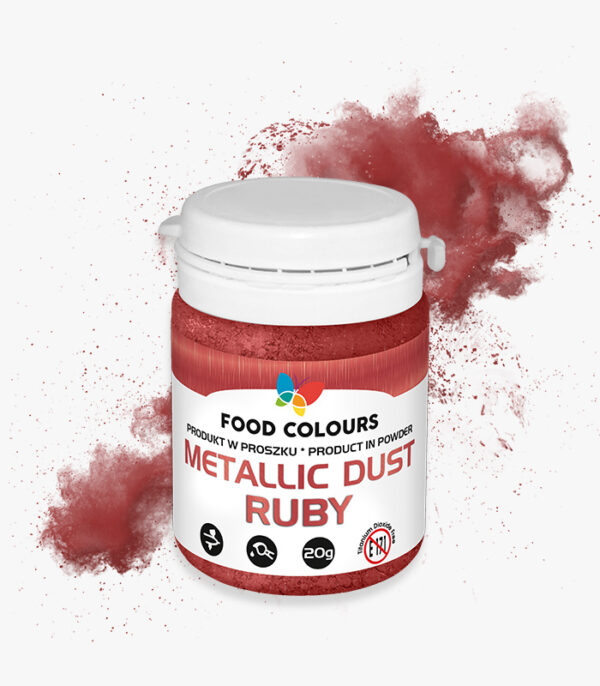 Brokat w proszku RUBY METALIK Dust 20g