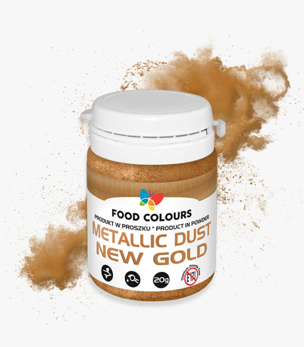 Barwnik pyłkowy Metallic New GOLD 20g Złoty