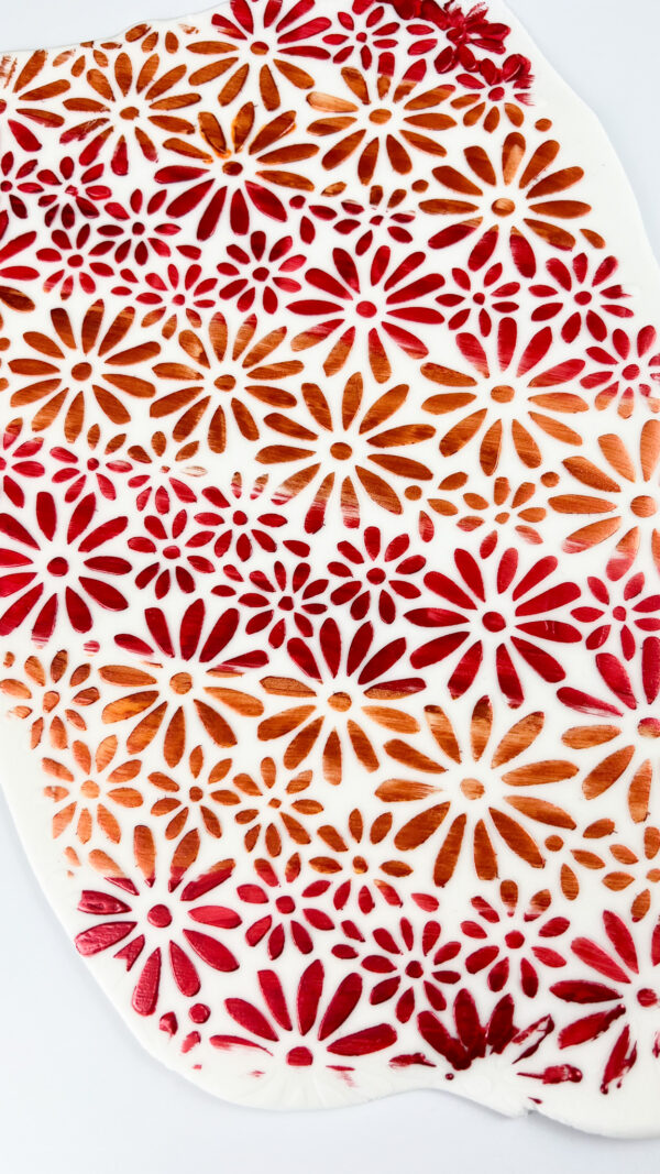 Metaliczna farba w płynie Cherry Red Fractal 30ml - obrazek 4