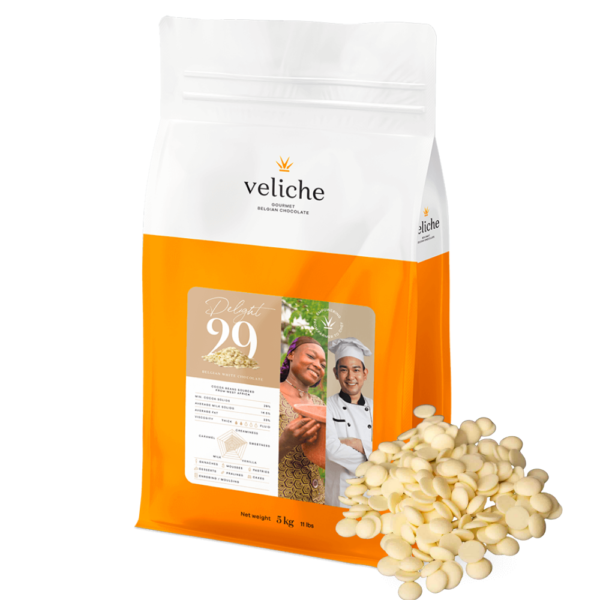 Czekolada Biała Veliche premium -pastylki  29% 1 kg