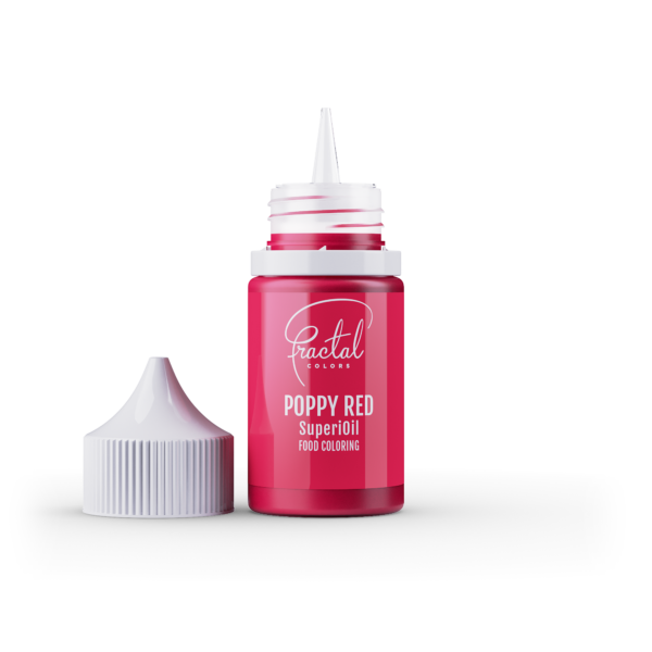 Barwnik spożywczy olejowy FRACTAL 30 g POPPY RED - obrazek 2