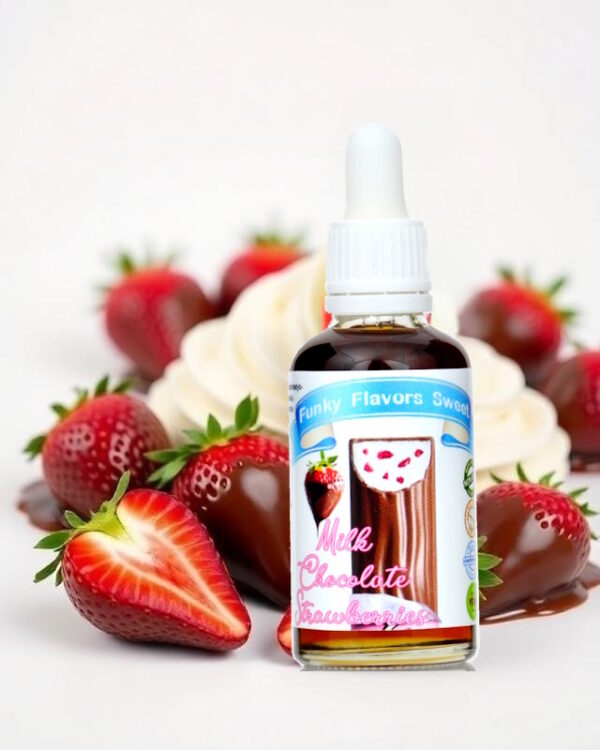 Funky Flavors Sweet Milky Choc Strawberries 50 ml Aromat słodzony