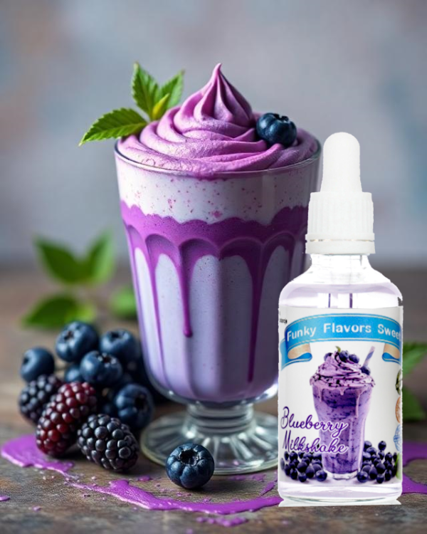 Funky Flavors Sweet Blueberry Milkshake 50ml Aromat słodzony