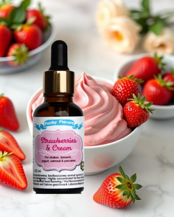 Funky Flavors Strawberries cream  30ml Aromat