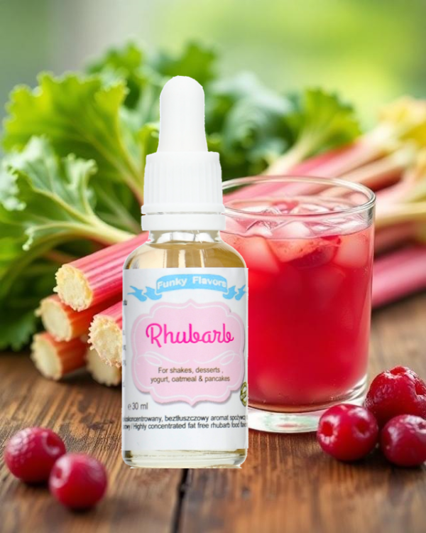 Funky Flavors Rhubarb 30ml rabarbar Aromat bez słodzika