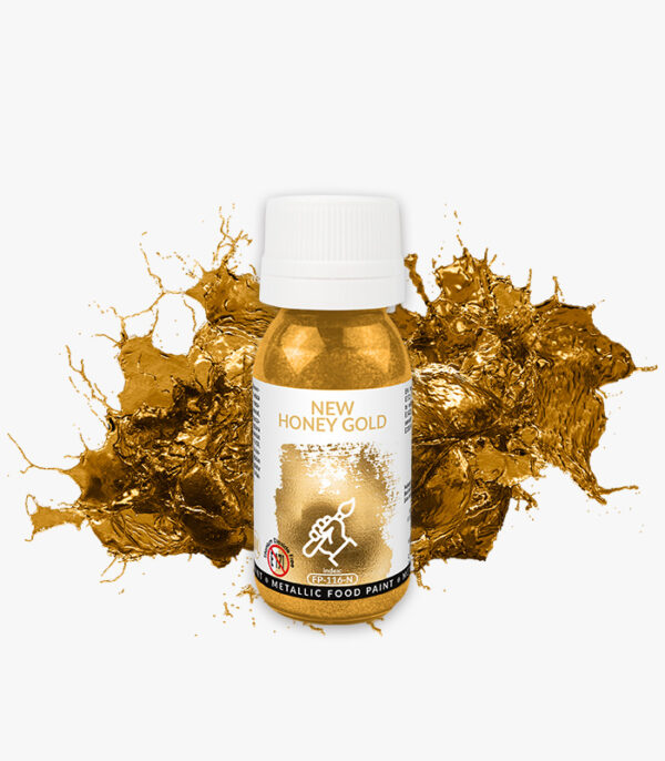 Metaliczna farbka spożywcza MIODOWE ZŁOTO 18ml New honey gold