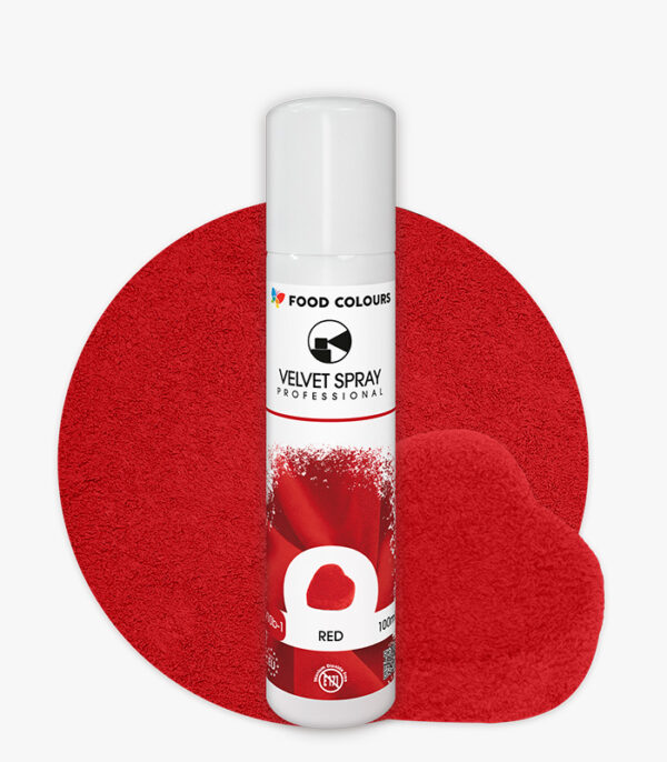 Zamsz/Velvet Sprej - Food Colours Red 100 ml