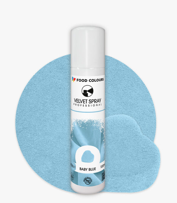 Zamsz/Velvet Sprej - Food Colours BABY BLUE 100ml