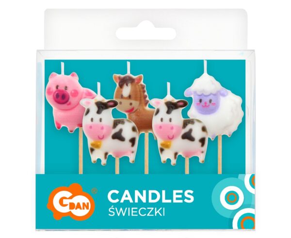 Świeczki pikery farma zestaw 5 szt - obrazek 3