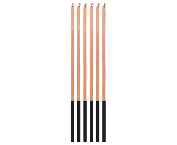 Świeczki  różowo-złote 3x3x150mm, 6 szt. - obrazek 4