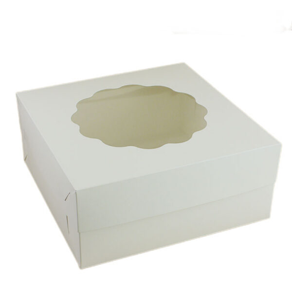 Karton na tort z oknem  dwuczęściowy 32x32 H14 - obrazek 4