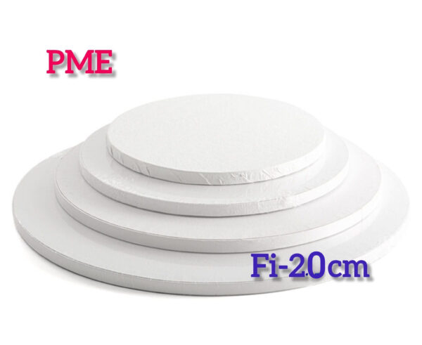 Podkład pod Tort Biały "Angielski" 20cm grób.1.2cm PME