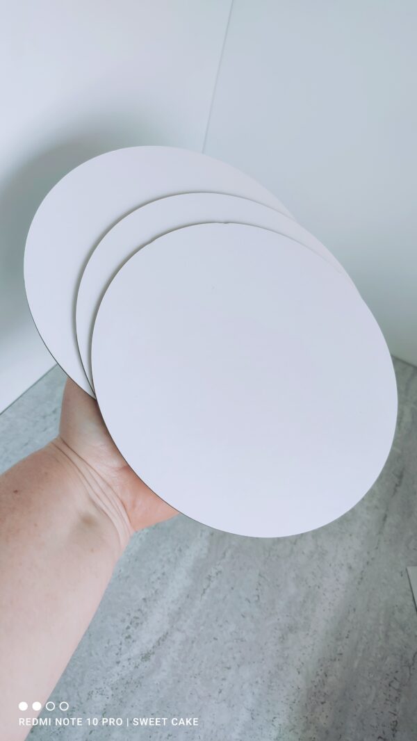 Podkład pod Tort Biały 20cm grób.3 mm PME - obrazek 4