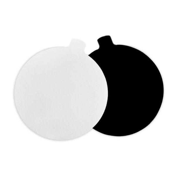 Podkład/Bankietówka pod monoporcje Fi 10cm/50szt Biało-czarna - obrazek 3