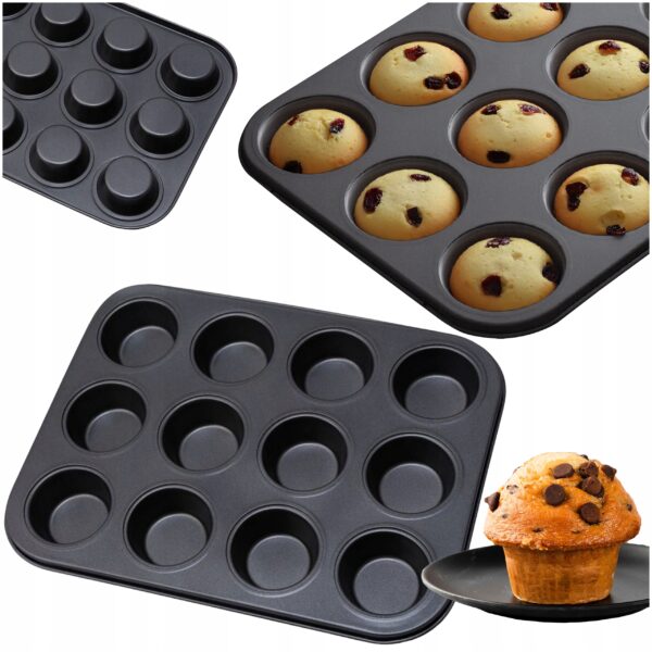 Forma do pieczenia Muffinek 12szt teflonowa