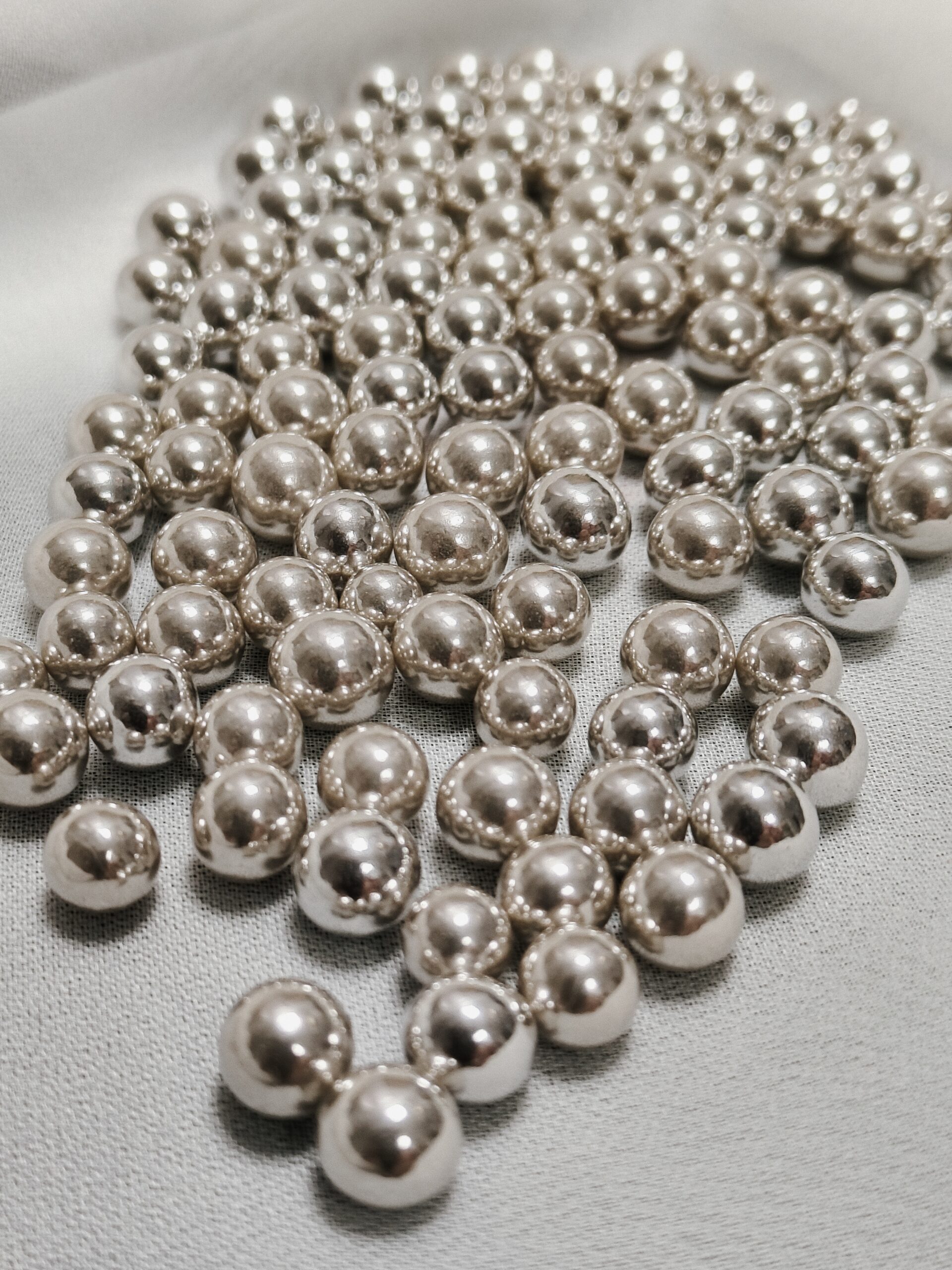 Perełki cukrowe SREBRNE 8MM, 50g