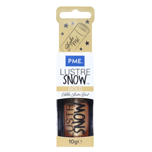 Pył brokatowy LUSTER SNOW GOLD 10g PME - obrazek 3